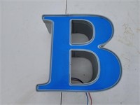 Marquee Channel Letter Capital B 12V DC LED Lighte