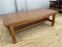 BASSETT MISSION OAK STYLE COFFEE TABLE