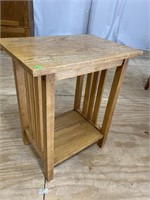 MISSION OAK END TABLE