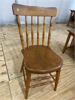 EARLY PRIMITIVE PLANK BOTTOM CHAIR