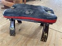 CAMEL SADDLE WITH LEATHER CUSHIONS