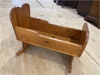 SMALL PINE DOLL CRADLE