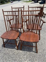 SET OF CHERRY COUNTRY TRADITIONS CHAIRS