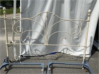 IRON KING SIZE HEADBOARD WITH FRAME