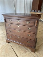 CRAFTIQUE SOLID MAHOAGNY 4 DRAWER CHEST