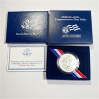 2009 Abraham Lincoln Silver Dollar GEM BU