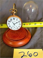 Illinois Pocket Watch with display dome