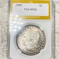 1889 Morgan Silver Dollar PGA - MS65