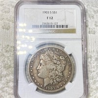 1903-S Morgan Silver Dollar NGC - F12