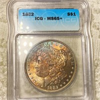 1882 Morgan Silver Dollar ICG - MS65+
