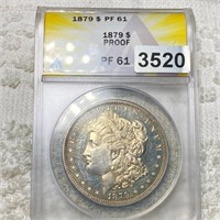 1879 Morgan Silver Dollar ANACS - PF61