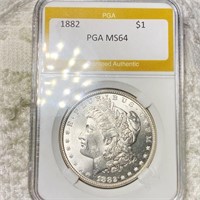 1882 Morgan Silver Dollar PGA - MS64