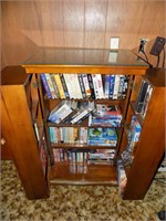 VHS cabinet with VHS tapes