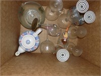 glass ware and tea pot