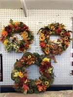 3x Fall Season Wreaths