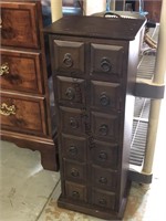 Miniature Wood Cabinet with12 drawers