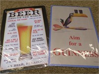 METAL BEER SIGNS (A)