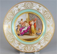 KPM PORCELAIN HAND-PAINTED CABINET PLATE