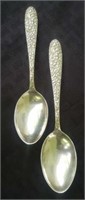 2 "Manchester" Sterling "Southern Rose" Spoons