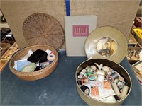 SEWING BASKETS & BOOK