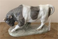 "Royal Copenhagen" Fine & Large Porcelain Bull