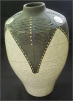Post Modern Studio Art Pottery Vase - 11" tall