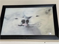 3D WOLF PICTURE-  15  x 18"