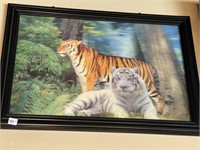 3D TIGER PICTURE  -  15  x 18"