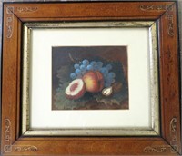 Still lifes of fruit - 2 watercolours, 6 x 7 1/2"