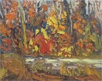 Arthur Lloy, oil on board, 8 x 10", Early October