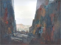 Scott Croft, oil on board, 18 x 24", abstract