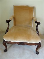 19th century  Chippendale style mahogany armchair