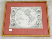 The Eastern & Western hemisphere, 2 maps by