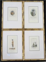 8 various prints of gentlemen by Robbins, c.1810,