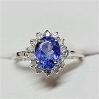 Certified10K  Tanzanite (Intense Blue With Purplis