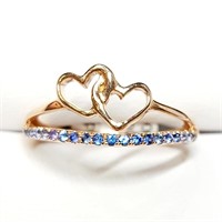 $1600 14K  Sapphire(0.6ct) Ring