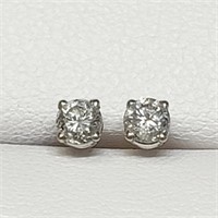 Certified14K  Diamonds (I2, H-I)(0.38ct) Earrings
