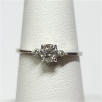 Certified10K  Diamond(0.37Ct,I1,G-H) Ring