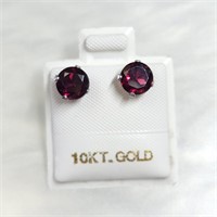 $400 10K  Garnet(2.1ct) Earrings