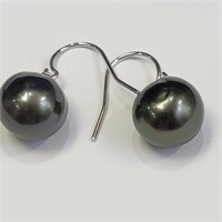$400 Silver South Sea Peal (4.5ct) Earrings