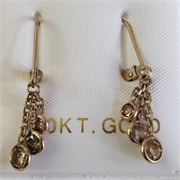 $3600 10K  Diamond(1.1ct) Earrings
