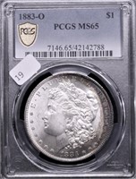 1883 O PCGS MS65 MORGAN DOLLAR TONER