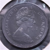 1967 PROOF CANADA DIME BLUE TONING