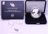 2016 PROOF SILVER EAGLE W BOX PAPERS