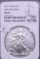 2017 NGC MS69 SILVER EAGLE