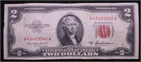 1953 A TWO DOLLAR RED SEAL  VF