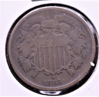 1865 TWO CENT PIECE G