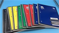 10 one subject college ruled notebooks
