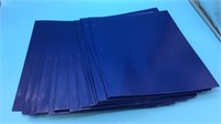 20 blue folders