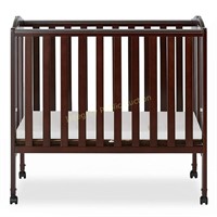 Dream On Me 2 In 1 Folding Portable Crib Espresso